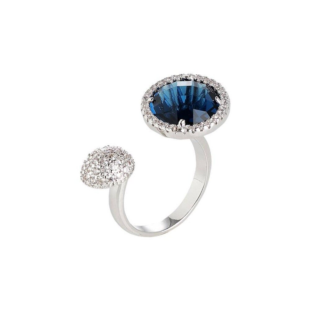 Boccadamo SHARADA Open Ring with Blue Montana Crystal